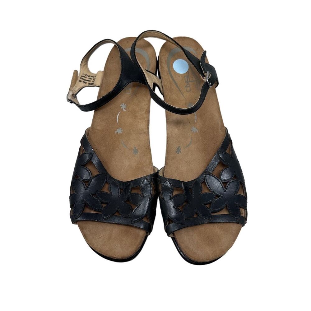 Dansko black floral cut out sandal size 40 - Picture 8 of 9